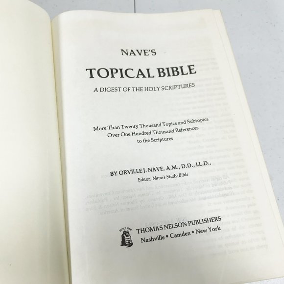 Vintage 70s Nave's Topical Bible Holy Scriptures - Picture 6 of 8